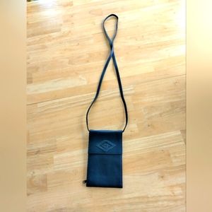 Black leather purse